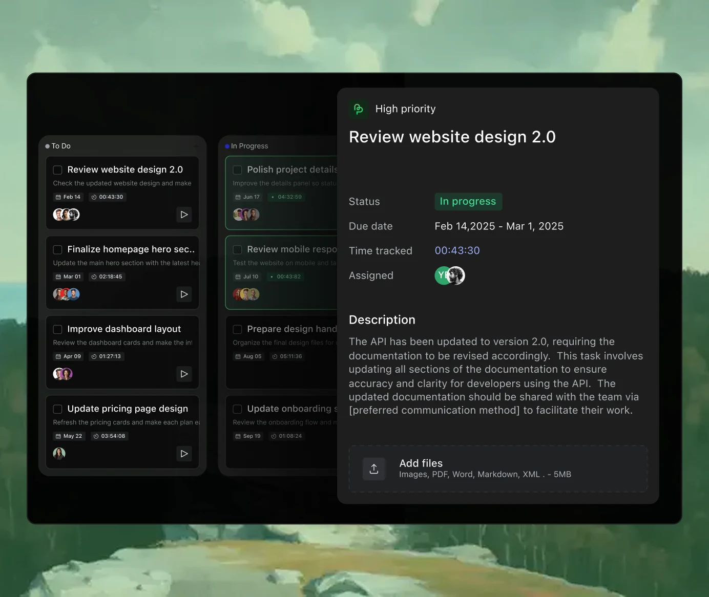Projects & Tasks Demo